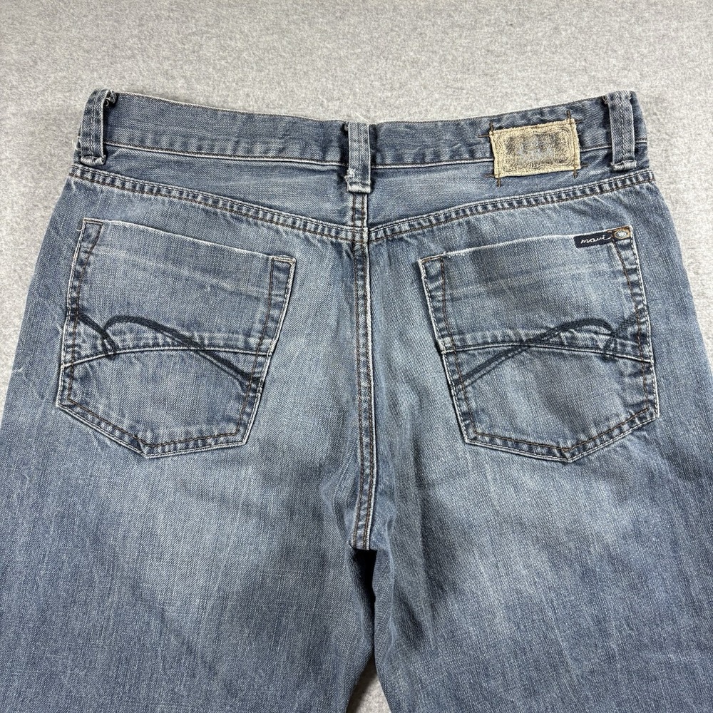 VTG Mavi Matt Mens 34x32 Relaxed Fit Straight Leg Jeans Blue Baggy Y2K Skater - Picture 2 of 9